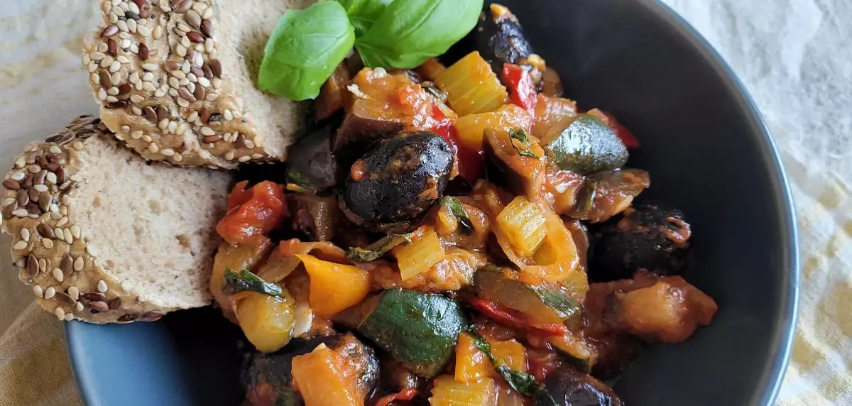 Caponata italiana de berenjena - Receta 