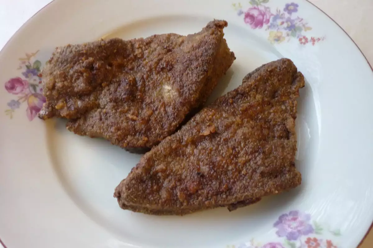 Hígado de cerdo frito (muy tierno) - Receta 