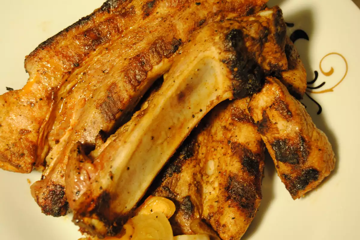 Costillas de cerdo a la sartén grill - Receta 