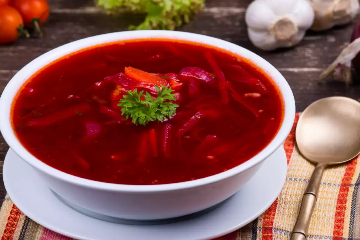 Borsch ruso sin carne - Receta 