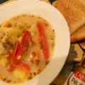 Sopa de verduras baja en calorías y sin gluten