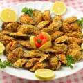 Mejillones rebozados con harina y pan rallado