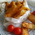 Patatas crujientes al horno con pan rallado