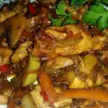 Pollo con verduras al estilo chino
