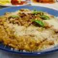 Risotto de boletus deshidratados