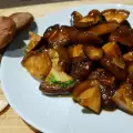 Setas shiitake caramelizadas en salsa de soja