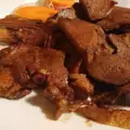 Lengua de cerdo en mantequilla y vino.