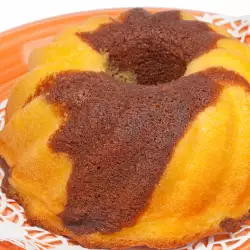 Bizcochos y pasteles dulces con piel de naranja