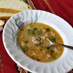 Sopa de cordero con cebolla