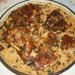 Carne de cordero con arroz