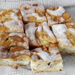 Pastel de galletas con manzanas
