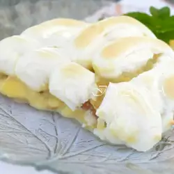 Pastel de plátano con leche