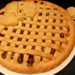 Pastafrola con crema de chocolate