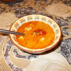 Sopa de alubias con tomate