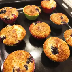 Muffins de arándanos y canela