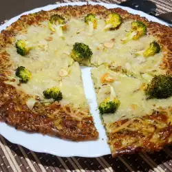 Pizza con mozzarella sin gluten