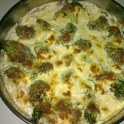 Brócoli al horno con nata