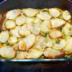 Brócoli al horno con patatas