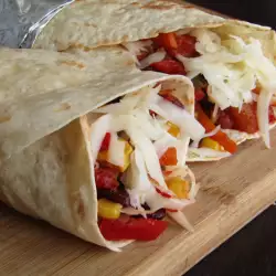Burrito vegetariano (receta auténtica)
