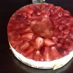 Pastel de mascarpone con fresas