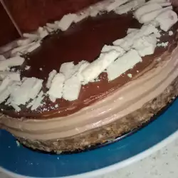 Pastel con chocolate sin azúcar