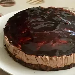 Delicioso cheesecake de chocolate sin horno