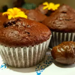 Muffins de chocolate y castañas