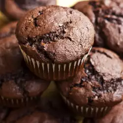 Muffins de chocolate con bicarbonato de sodio