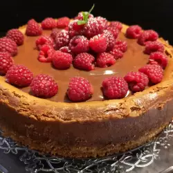 Cheesecake de Chocolate con Frambuesas