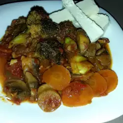 Plato de verduras con curry