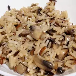 Champiñones fritos con arroz