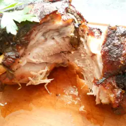 Cerdo al horno con salsa de soja