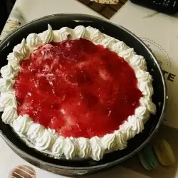 Tarta de gelatina con vainilla