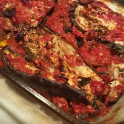Berenjenas con tomates al horno