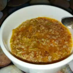 Sopa de calabacín y trigo sarraceno