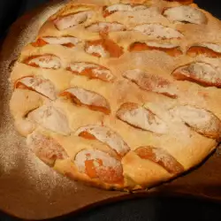 Focaccia dulce de albaricoques