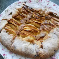 Pie de manzana con harina