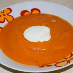 Sopa de calabaza con nata