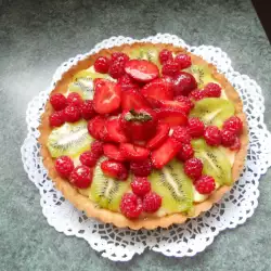 Tarta italiana de fresa y frambuesa