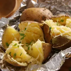 Patatas asadas con perejil