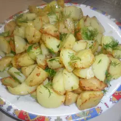 Patatas sauté con ajo y eneldo
