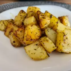 Patatas espaciadas con mantequilla