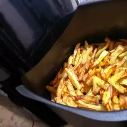 Zanahorias y patatas en la freidora de aire