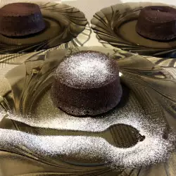 Soufflés de chocolate con centro líquido