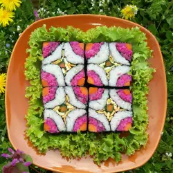 Gimbap (Kimbap) mosaico de primavera