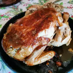 Pollo Relleno con mantequilla