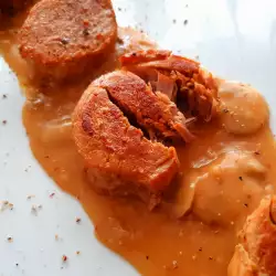 Solomillo de cerdo con excelente salsa