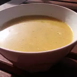 Sopa de calabaza con mantequilla