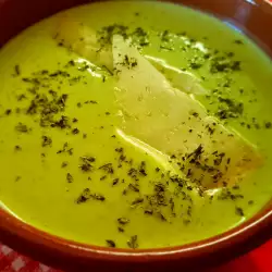 Crema de verduras con aceite de oliva