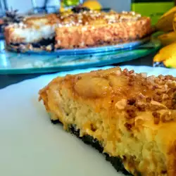 Pastel de plátano con galletas